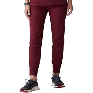NWoT Medelita Women’s Helio Jogger Scrub Pants in Sangria, size S